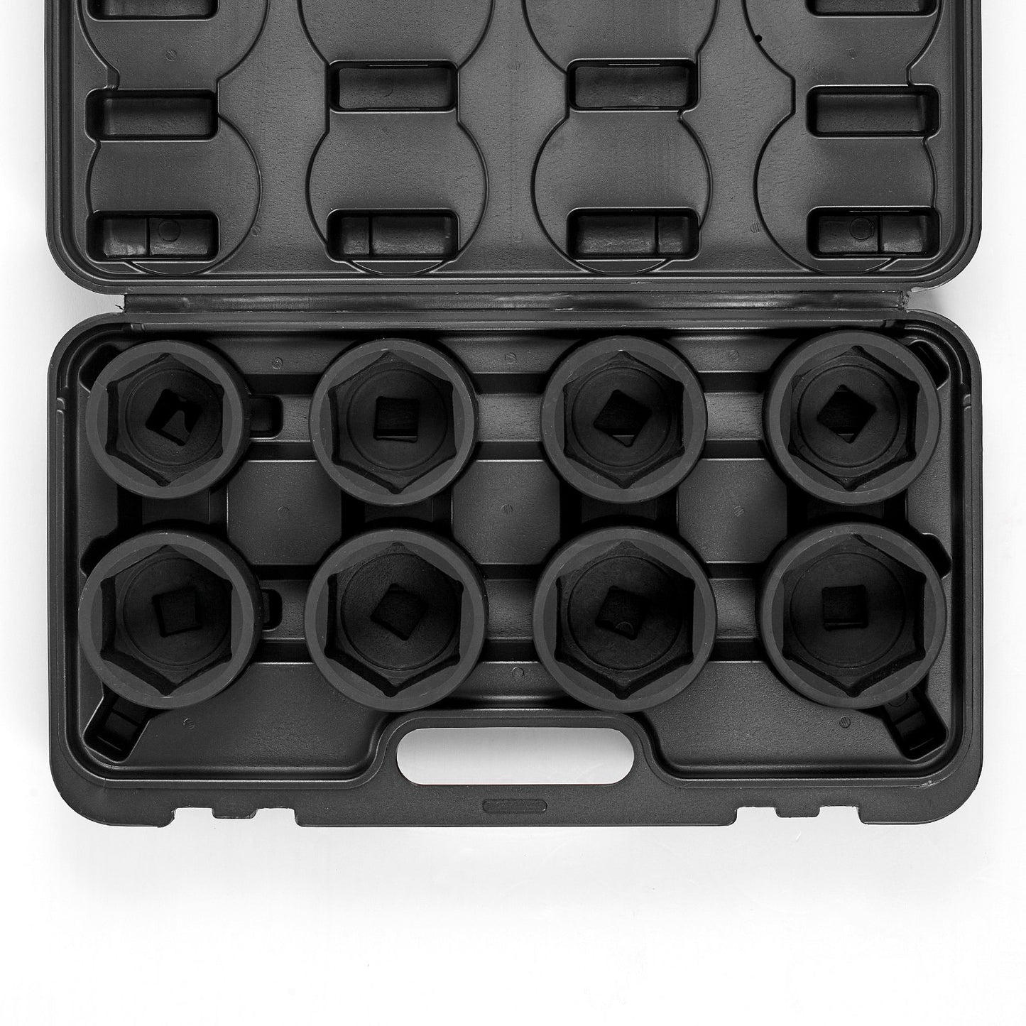 Axle Nut Impact Socket Set, 3/4" Drive 6-Point 8-Piece SAE Spindle Nut Socket Set, CR-MO Heat Treated Large Socket Set with Storage Case, for Auto Repair, Removing or Installing Axle Nuts