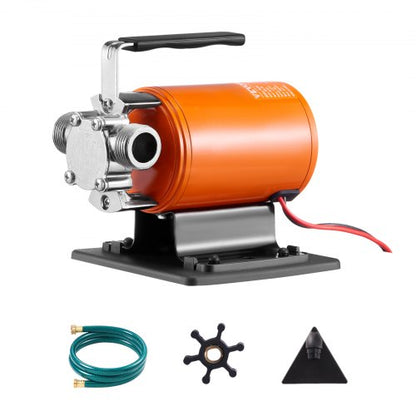 Vattenöverföringspump Bärbar Verktygspump 12V 360 GPH 1/10 HP Slang