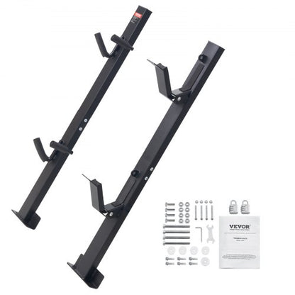 Trimmer Rack, 2 Place Weeder Trimmer Rack, Trim Holder Trailer Rack Carrier with Zinc Alloy Password Lock, Mount On Landscape Truck Trailer Enclosed Trimmer Rack Weed Eater Racks, Pair