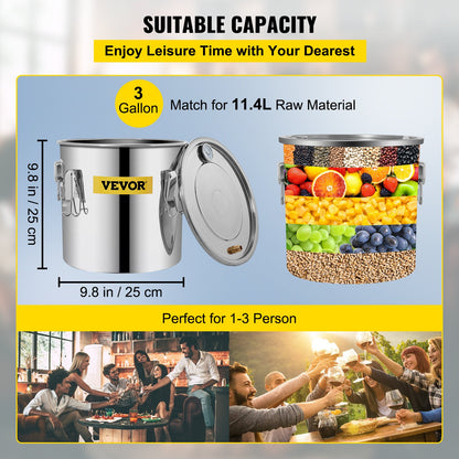 Moonshine Still Distillery Kit 3,3 Gal Wasser ätherisches Öl Destillationsset mit Wasserpumpe