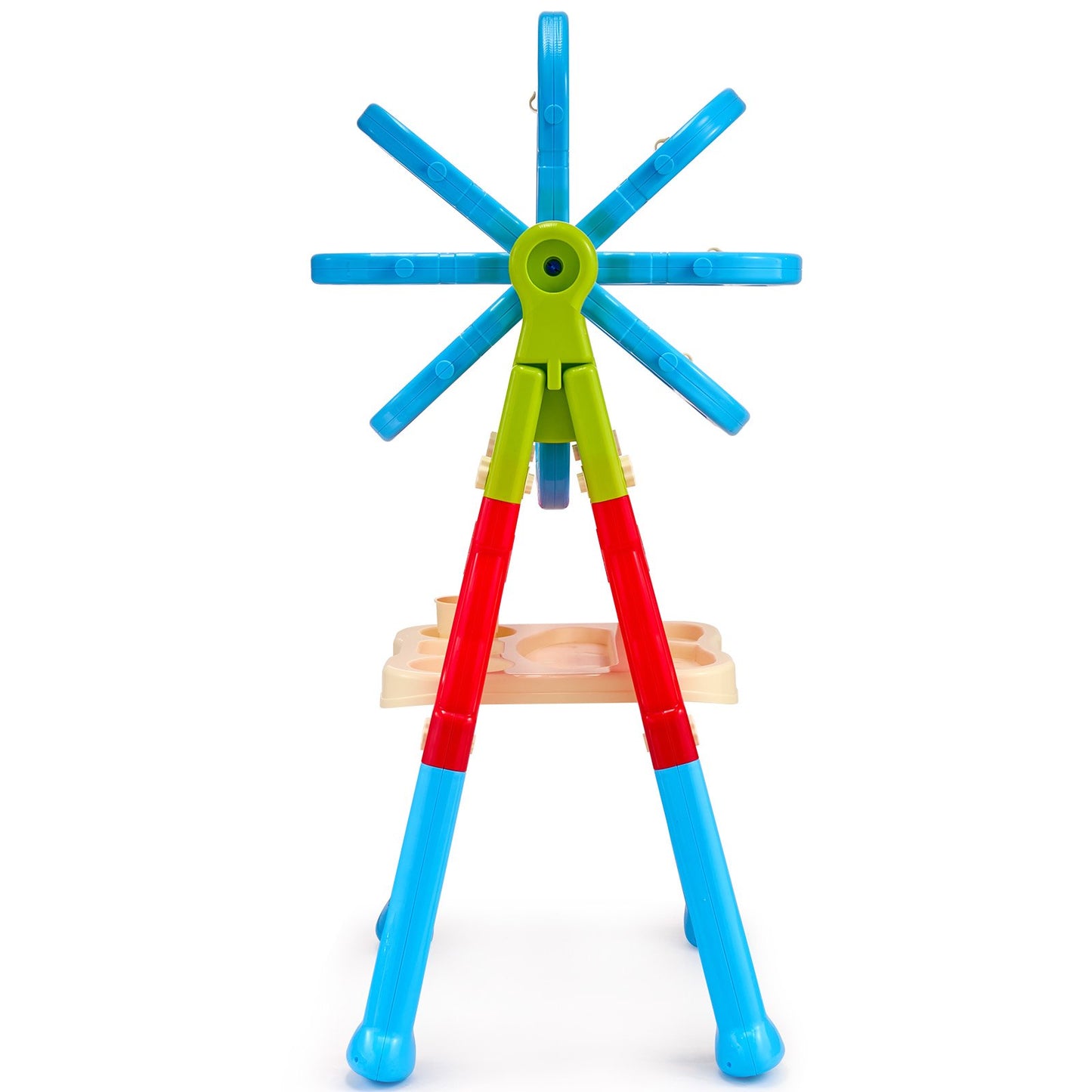 2-i-1 Kids Art staffli dubbelsidig magnetisk whiteboard svarta tavla roterande