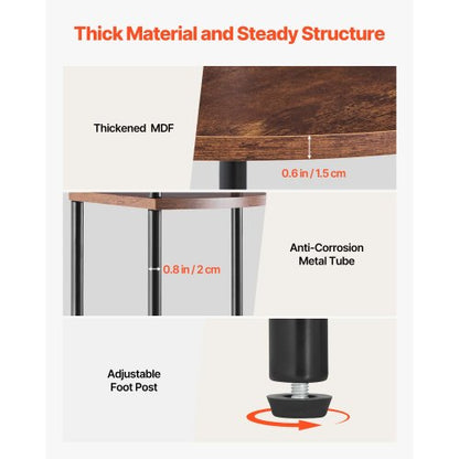 5-tier corner shelf high corner rack with LED lighting and doors narrow shelf