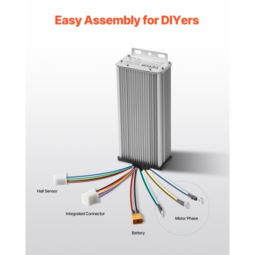 1800W elektrisk borstlös DC-motorsats 48V 4500rpm motor- och hastighetsregulator |  EU