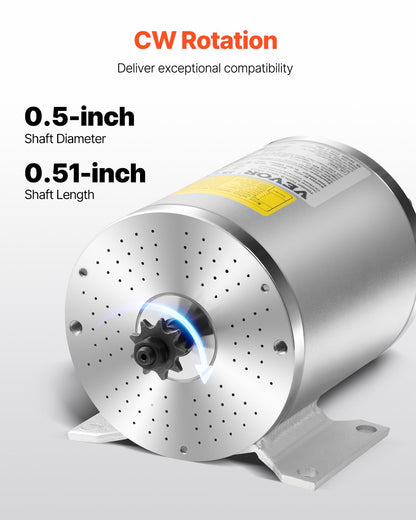 1800W elektrisk borstlös DC-motorsats 48V 4500rpm med uppgraderad styrenhet