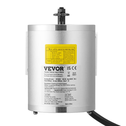 1800W elektrisk borstlös DC-motorsats 48V 4500rpm med uppgraderad styrenhet