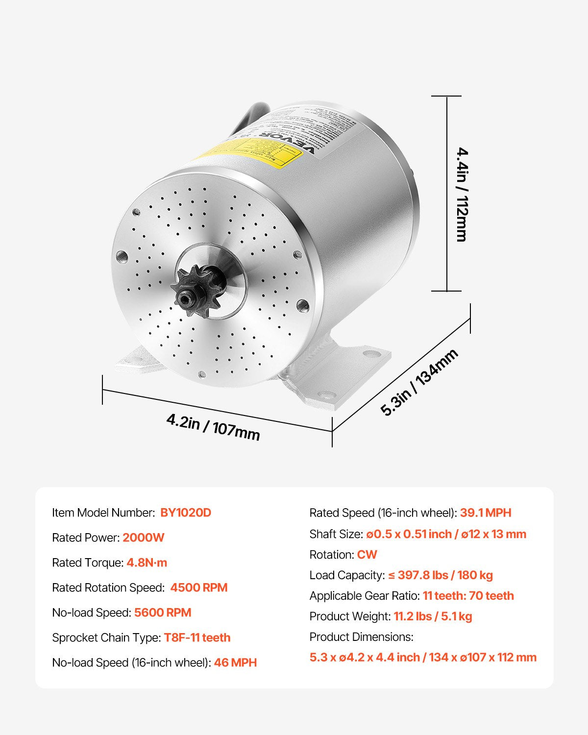 2000W elektrisk borstlös DC-motorsats 60V 4500rpm med uppgraderad styrenhet