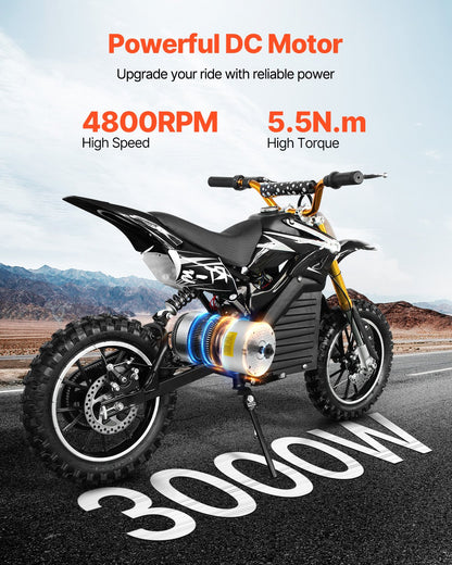 3000W Elektrischer bürstenloser Gleichstrommotor 60V 4800rpm Motor für E-Bike Dirt Bike