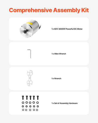 3000W Elektrischer bürstenloser Gleichstrommotor 60V 4800rpm Motor für E-Bike Dirt Bike