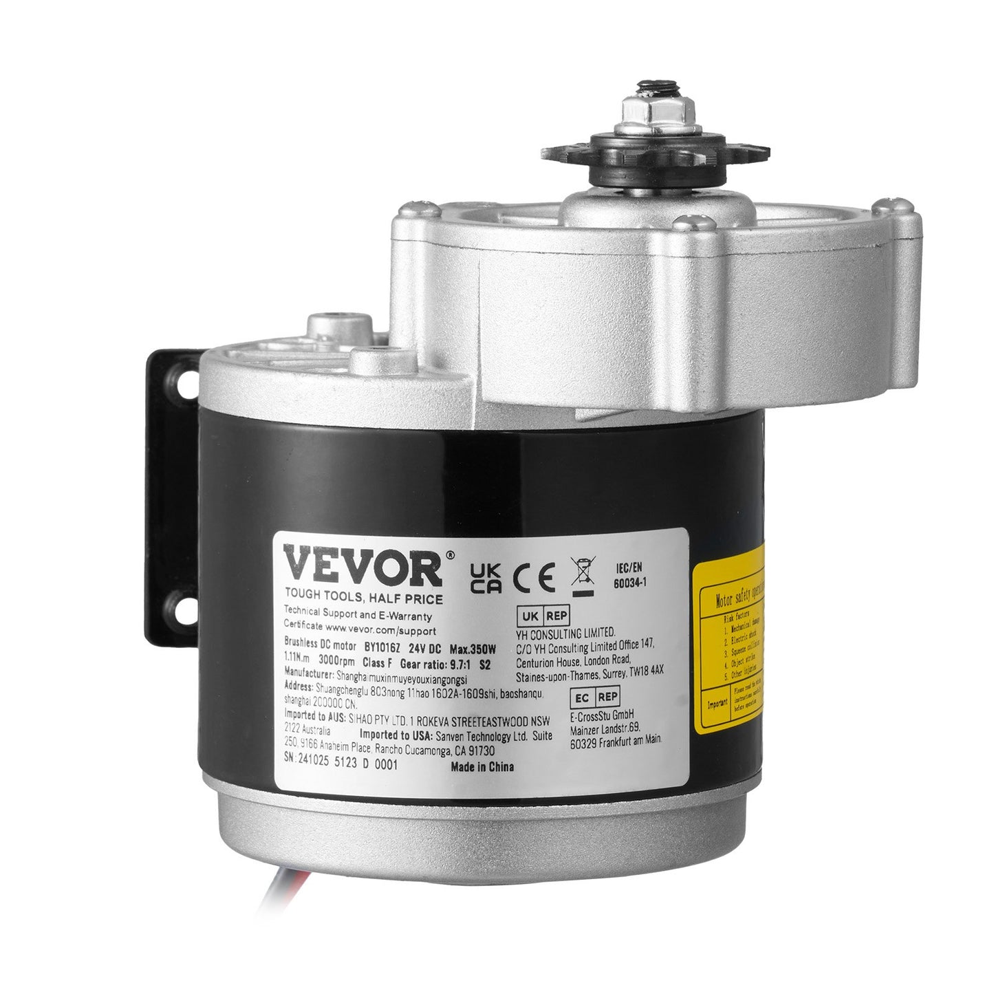 350W elektrischer leistungsstarker Gleichstrommotor 24V 3000rpm Motor für E-Bike Dirt Bike DIY