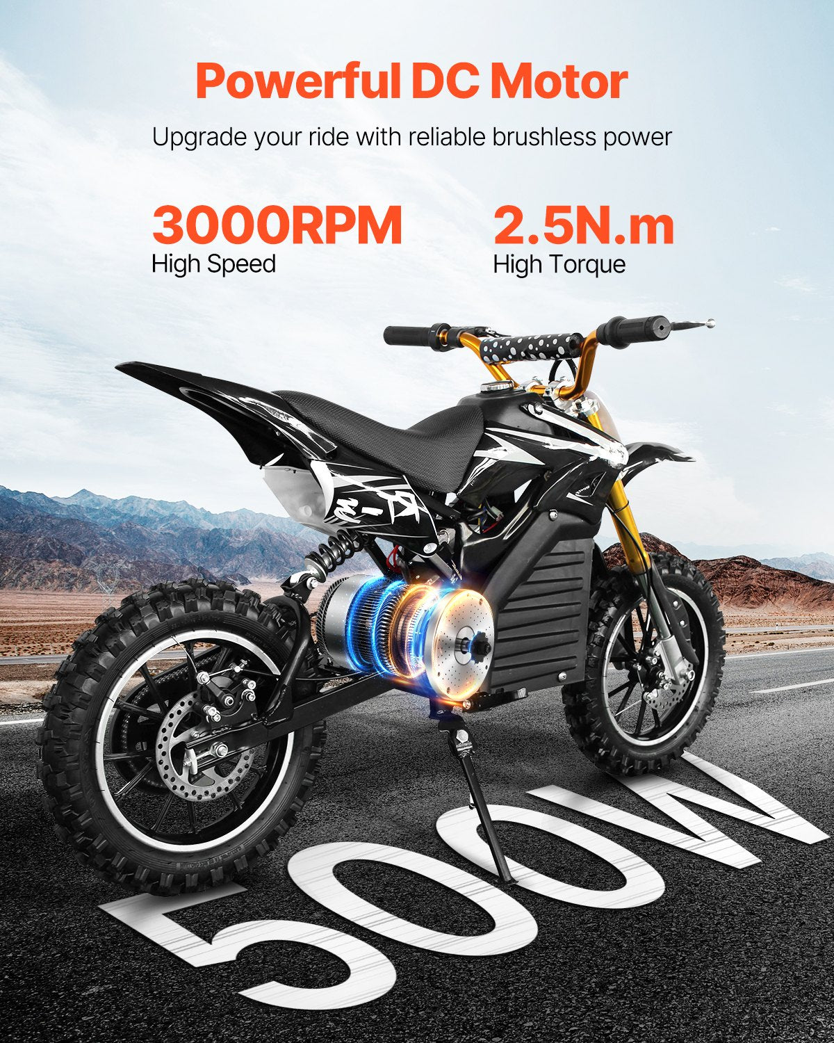 500W Electric Brushless DC Motor Kit 36V 3000rpm with Upgraded Controller