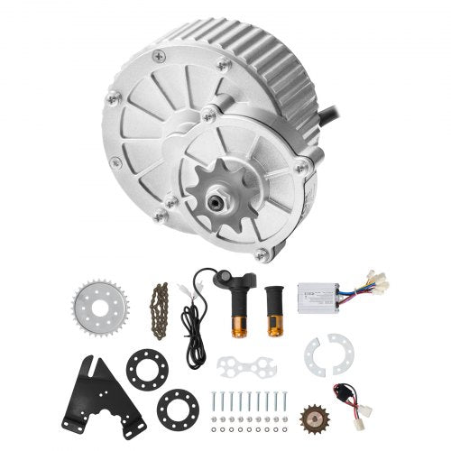 450W Electric Brushed DC Motor Kit - 36V 3000rpm Motor with Upgraded Speed Controller and Twistgrip Throttle Kit for Go Karts E-Bike Motorcycle Scooter