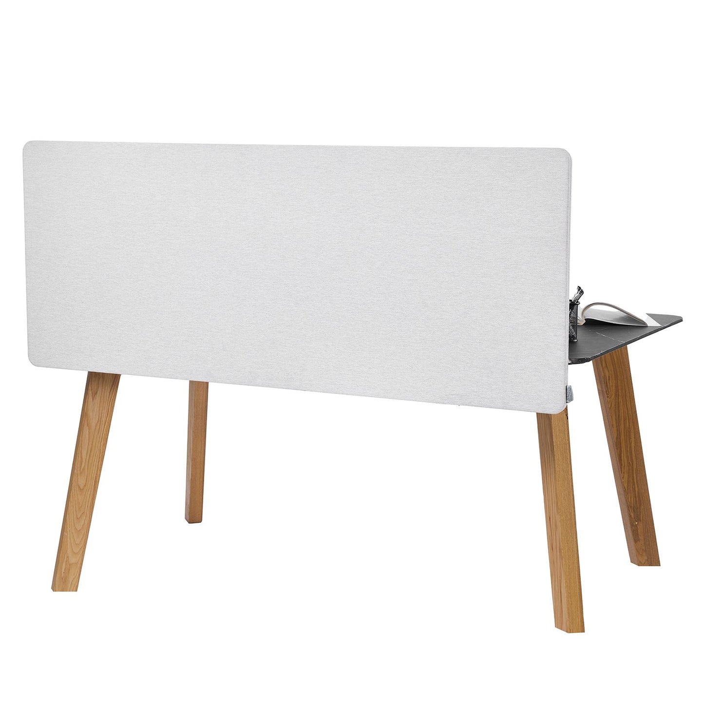 Desk Divider Privacy Panel, 60" x 24" Clamp-on Office Desk Partition, PET Cubicle Partition Panel, Workstation Privacy Divider with 2 C-Type Clamps for Office, Sturdy Room, Library