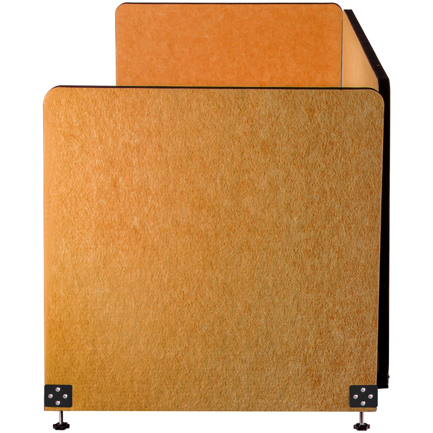 Desk Divider 60'' Desk Privacy Panel, 3 Panels Privacy Acoustic Panel, Sound Absorbing Acoustic Privacy Panel, Reduce Noise and Visual Distractions, Lightweight Clamp-on Divider Yellow