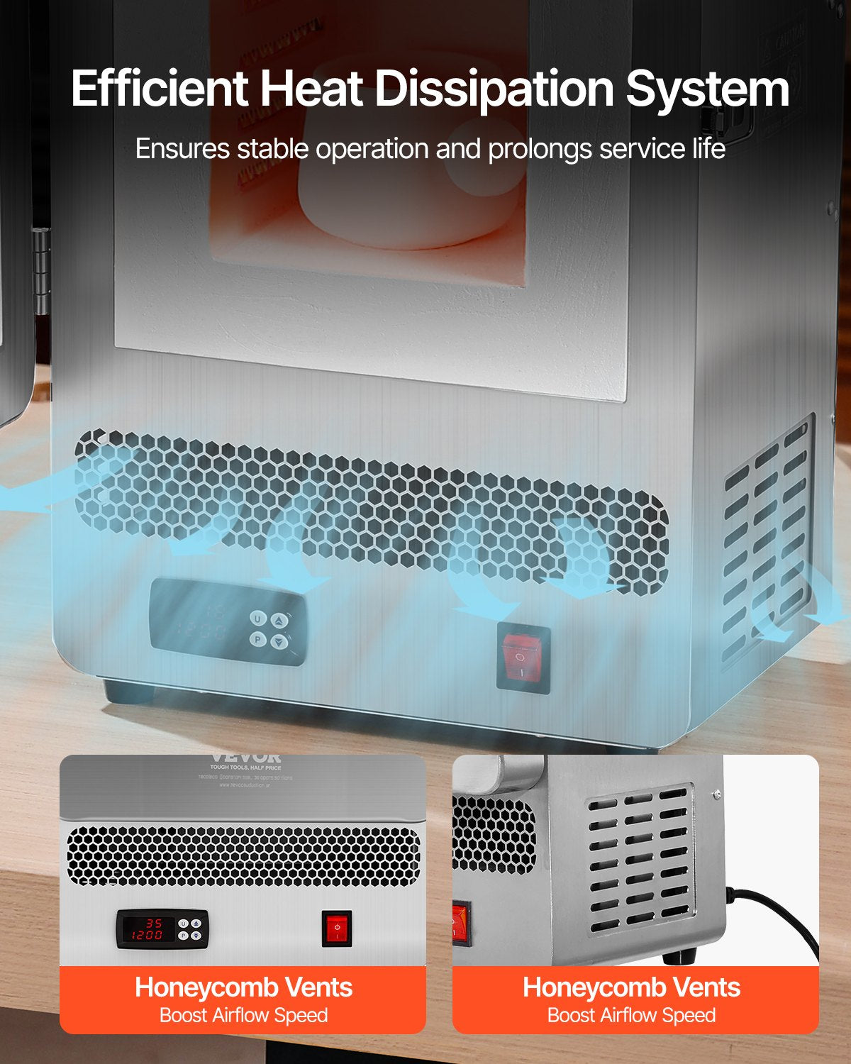 Tabletop Kiln Melter, 1500W Electric Kiln, 2192℉ Max Temperature, Stainless Steel, Programmable Gold Melting Furnace for Wax Casting, Clay DIY, Metal Tempering, Glazing on Pottery, Silver