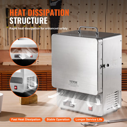 Tabletop Kiln Melter, 1500W Electric Kiln, 2192℉ Max Temperature, Precise Control, Stainless Steel, Gold Melting Furnace for Wax Casting, Clay DIY, Metal Tempering, Glazing on Pottery, Silver