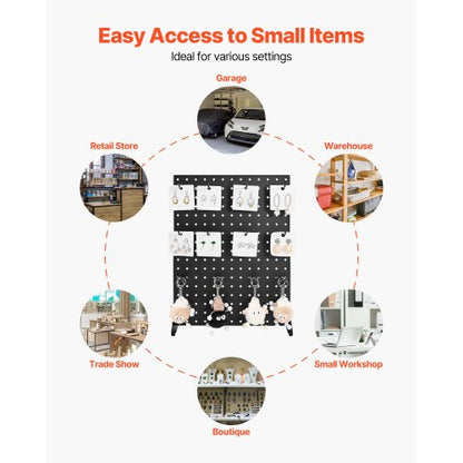 Perlenständer mit 15 Haken Perlenbrett-Paneele Display Schwarz (1 Stück)