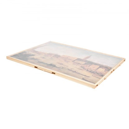 2000-piece puzzle board with drawer lid Portable wooden jigsaw 102x74cm