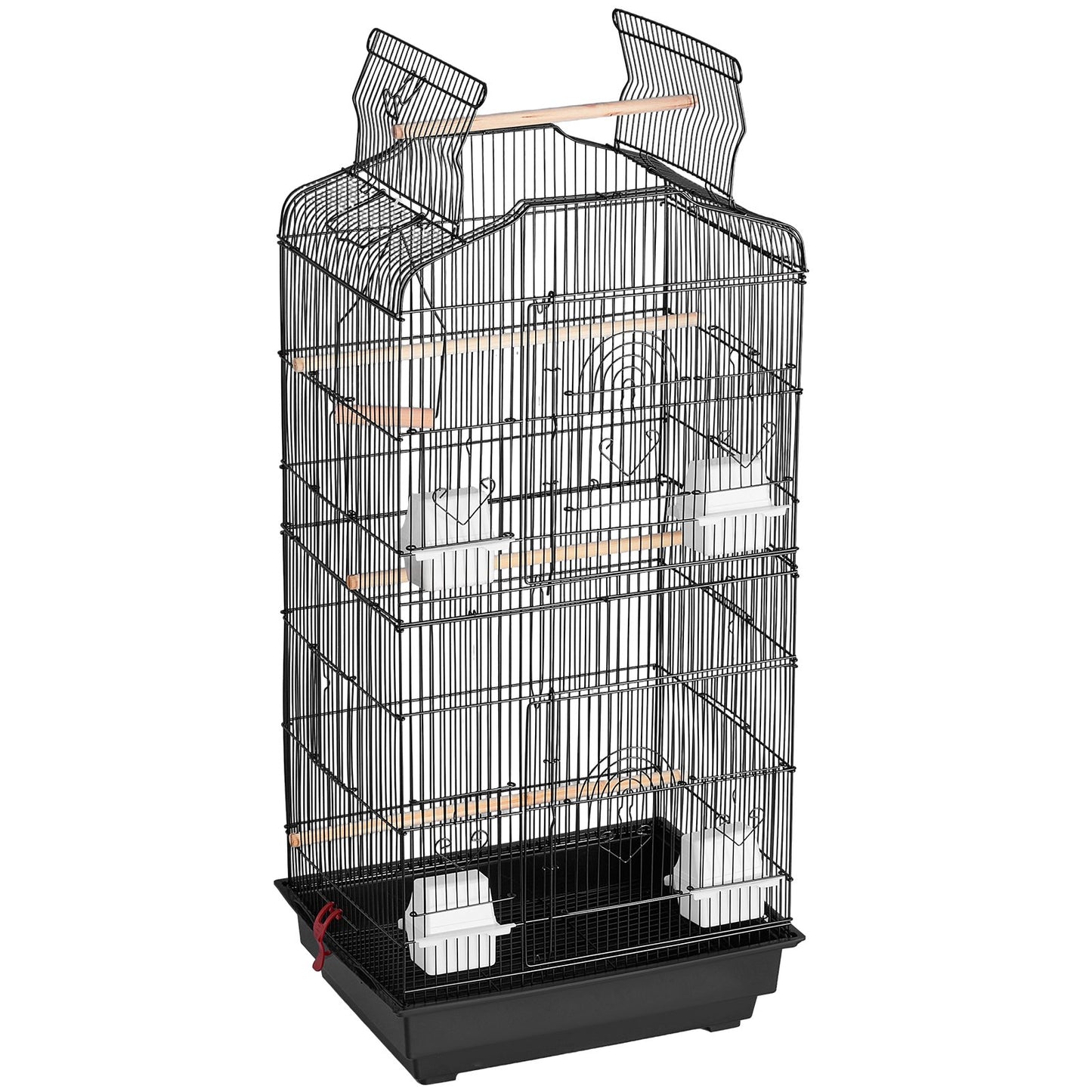 Bird Flight Cage 39 in Metal Hanging Parakeet Cage for Cockatiels Parrot