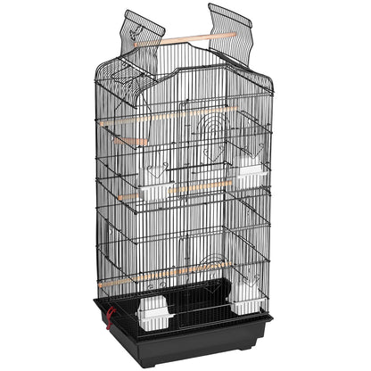 Bird Flight Cage 39 in Metal Hanging Parakeet Cage for Cockatiels Parrot