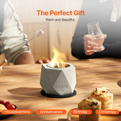 Bordsskiva Fire Pit Bowl Betong öppen spis inomhus utomhus för uteplats