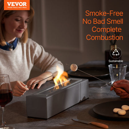 Bordsskiva Fire Pit Bowl 15 tums betong öppen spis inomhus utomhus uteplats