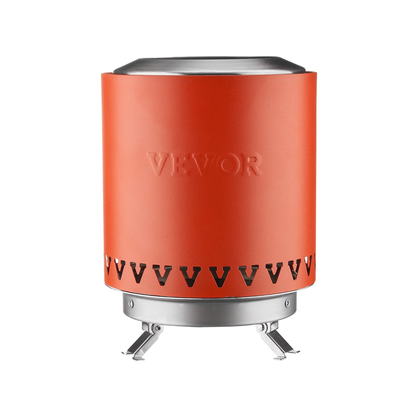 Bordsskiva Fire Pit 6 tums eldstad i rostfritt stål inomhus utomhus Röd