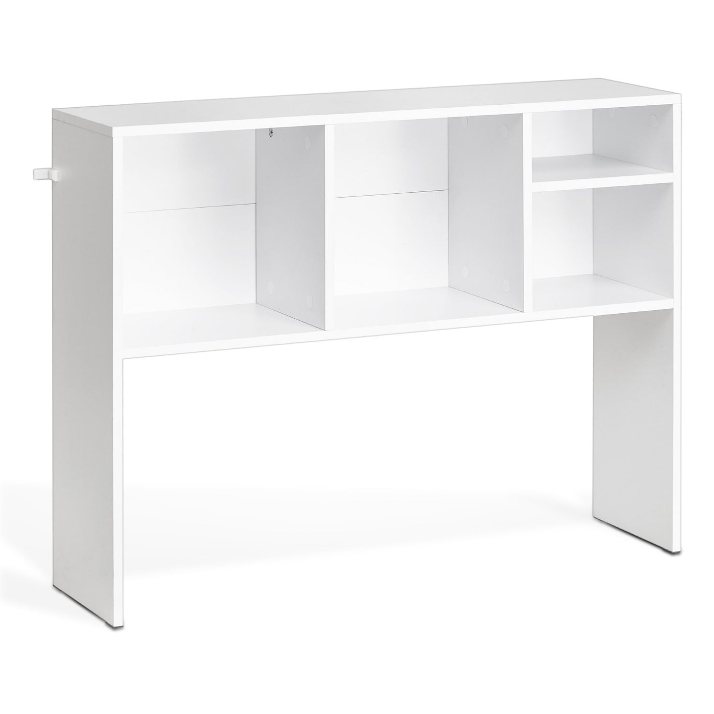 Desktop Bokhylla Vit Desktop Storage Organizer 1-nivå för kontor och hem