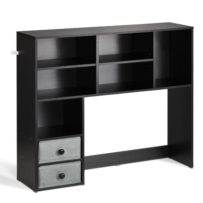 Desktop Bokhylla Svart Desktop Storage Organizer 3-nivå för kontor och hem