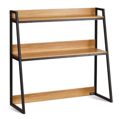 Desktop Bookshelf Desktop Storage Organizer 2-nivå för kontor och hem