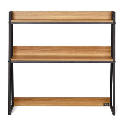Desktop Bookshelf Desktop Storage Organizer 2-nivå för kontor och hem