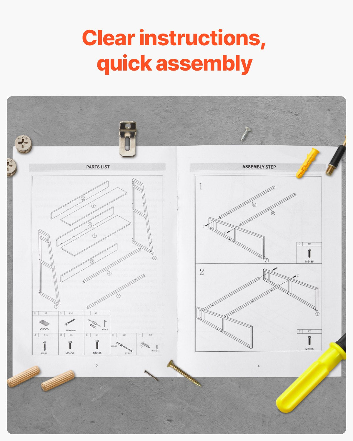 Desktop Bookshelf, 2-Tier Desktop Storage Organizer, 37.4" x 12.6" x 35.4" Office Desk Storage Rack Display Shelf, Desktop Bookshelf Hutch with Anti-Slip Feet Pads, for Office, Home & Dorm, Black