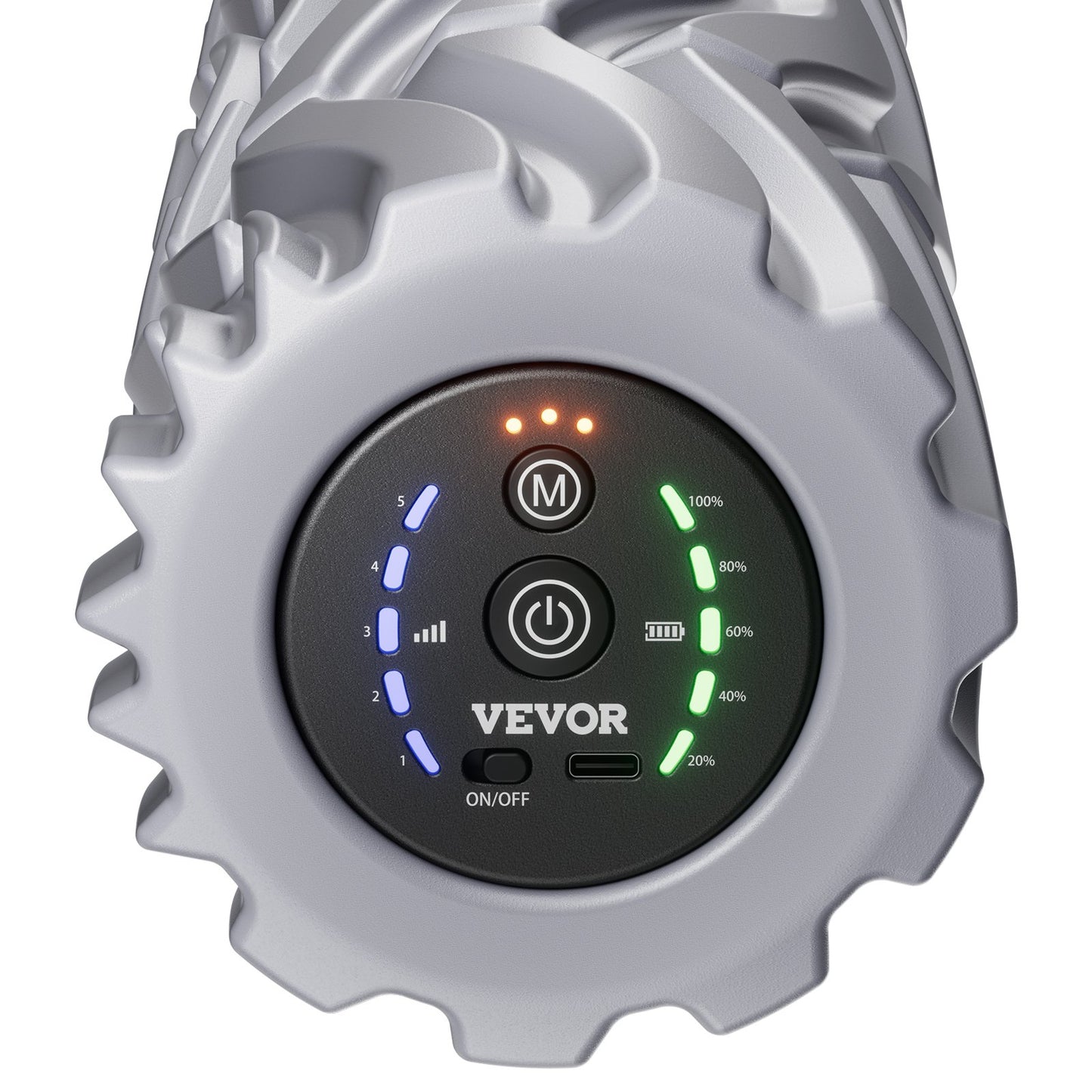 Vibrierende Schaumstoffrolle 5 Intensitäten &amp; 3 Frequenzen Elektrische Schaumstoffrolle