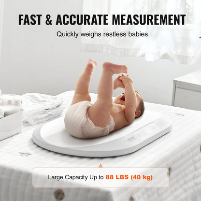 Babyvåg Smart Bluetooth Infant Digital Våg med måttband 88LBS