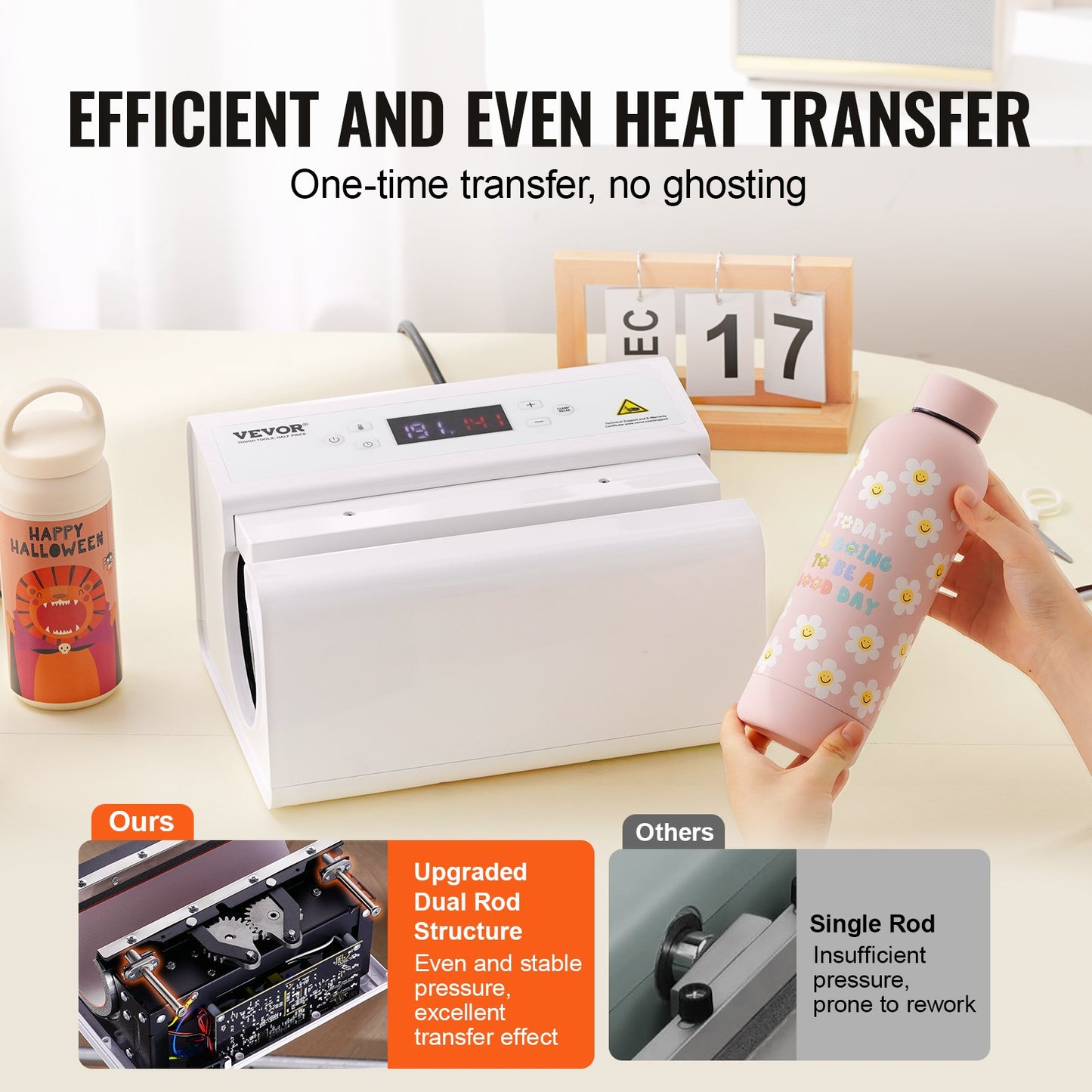 Auto Tumbler Heat Press Machine 11-30oz Sublimation Mug Heat Press White