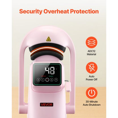 Auto Hat värmepressmaskin 2 st utbytbara plattor pekskärm rosa