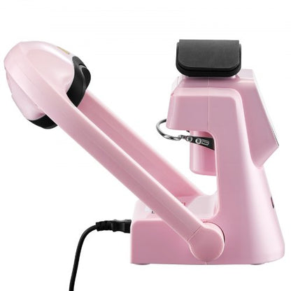 Auto Hat värmepressmaskin 2 st utbytbara plattor pekskärm rosa