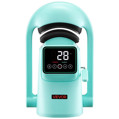 Auto Hat Heat Press Machine, with 2pcs Interchangeable Platens, Automatic Open and Release, Touchscreen for Precise Time and Temperature Control, Heat Transfer Printing for Caps, Hats, Green