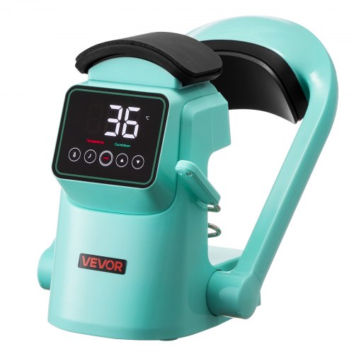 Auto Hat värmepressmaskin 2 st utbytbara plattor pekskärm grön