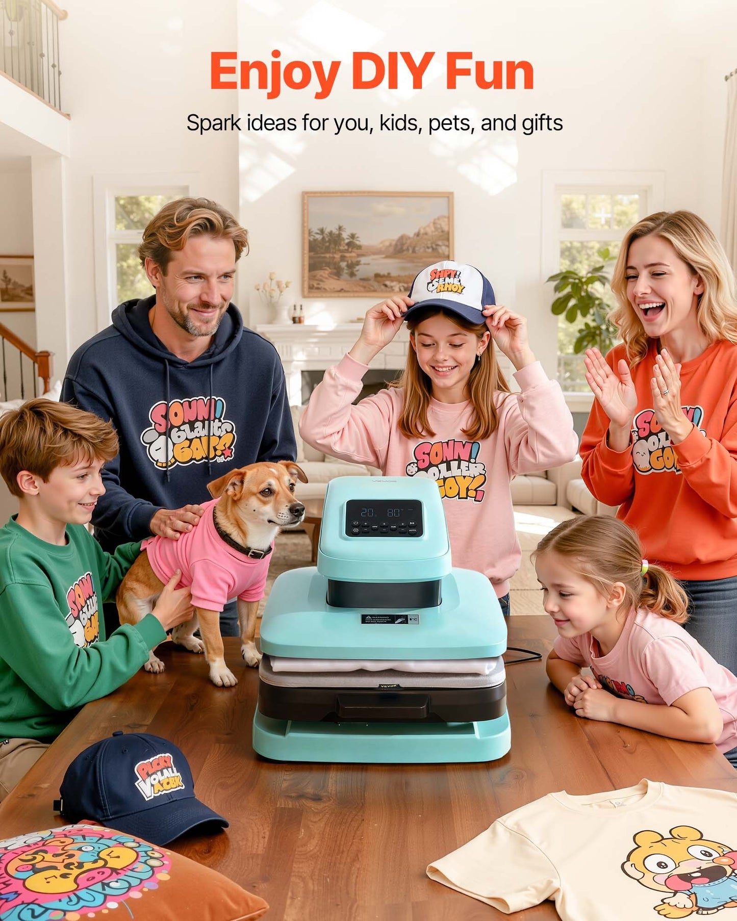 Auto Heat Press Machine, 15 x 15 inch, T-Shirt Press Machine with Auto Release and Adjustable Pressure, Digital Display, Rapid Heating, for Sublimation, Vinyl, Heat Transfer Projects, Green