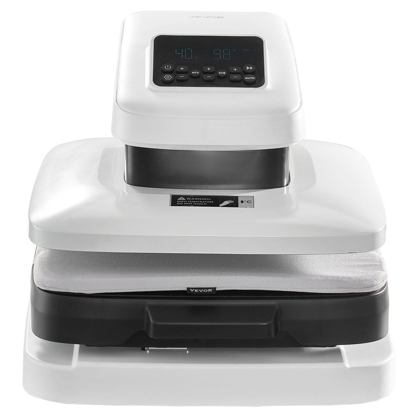 Auto Heat Press Machine, 15 x 15 inch, T-Shirt Press Machine with Auto Release and Adjustable Pressure, Digital Display, Rapid Heating, for Sublimation, Vinyl, Heat Transfer Projects, White