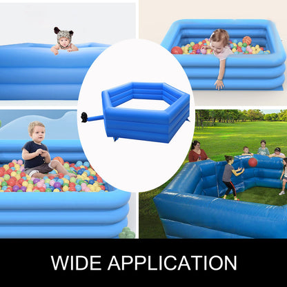 15 ft Gaga Ball Pit, Inflatable with Electric Air Pump, Gagaball Court Inflates in Under 3 Minutes, for Outdoor and Indoor School Family Activity