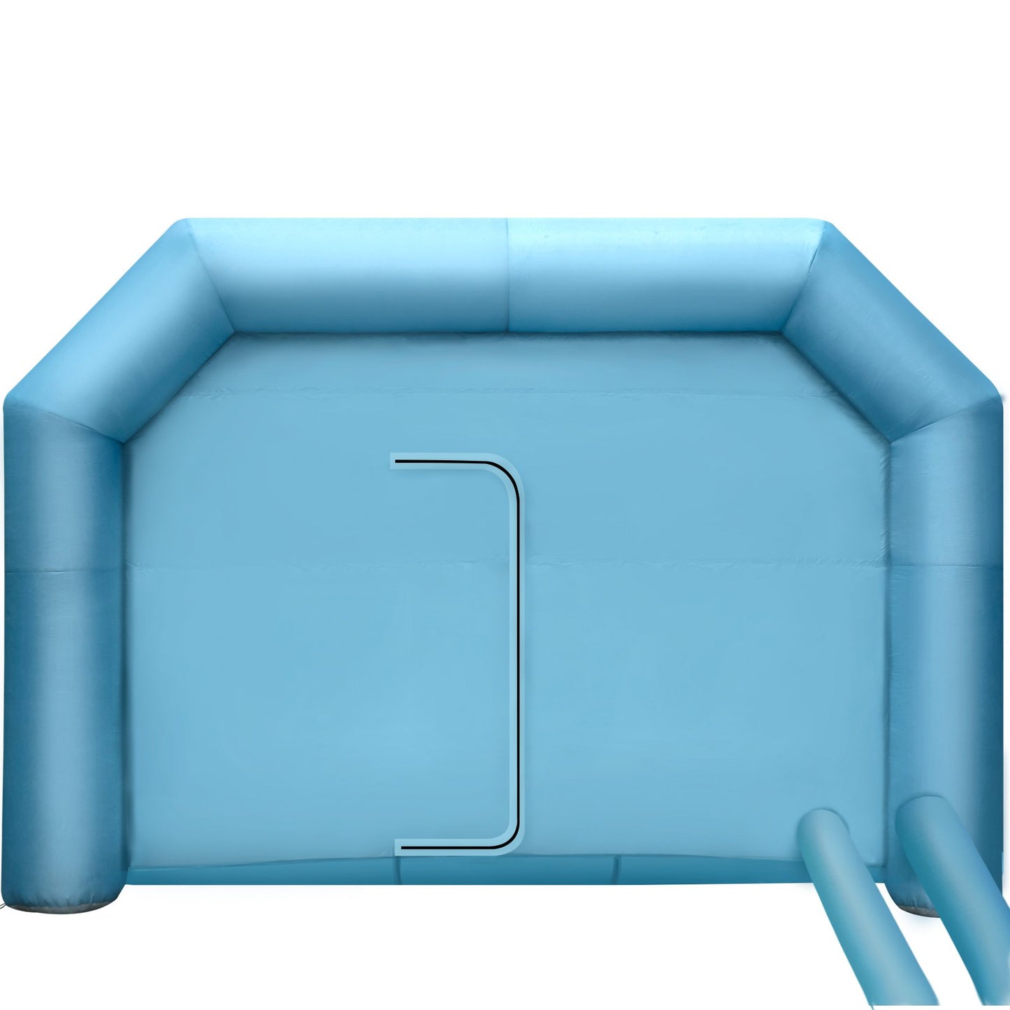 Uppblåsbar Spraybås Billack Tält 9 x 6 x 4 m W/ Filter & 2 Blåsare