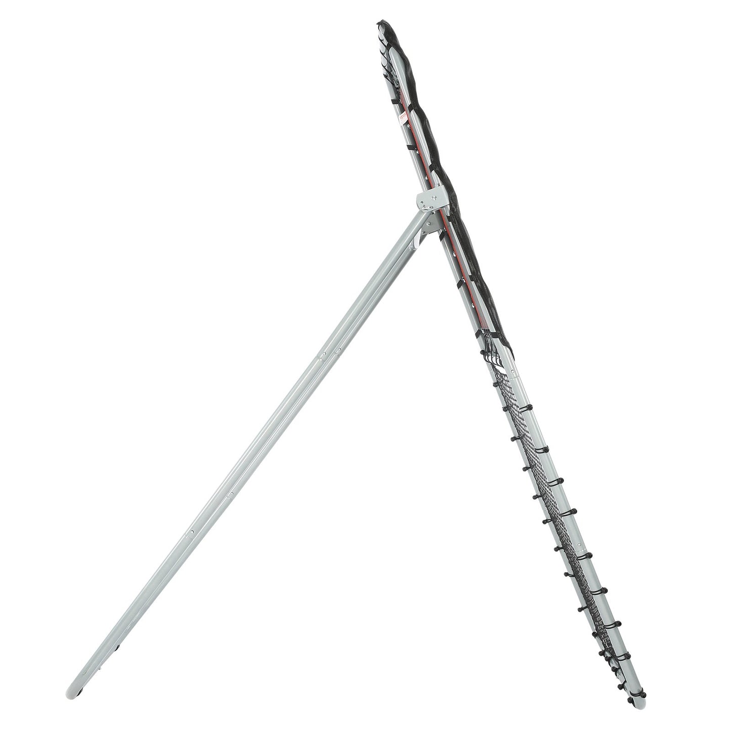 Folding Lacrosse Rebounder for Backyard, 3x8 Ft Volleyball Bounce Back Net, Pitchback Throwback Baseball Softball Return Training Screen, Adjustable Angle Shooting Practice Training Wall, Black