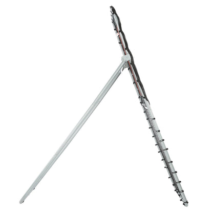 Folding Lacrosse Rebounder for Backyard, 3x8 Ft Volleyball Bounce Back Net, Pitchback Throwback Baseball Softball Return Training Screen, Adjustable Angle Shooting Practice Training Wall, Black