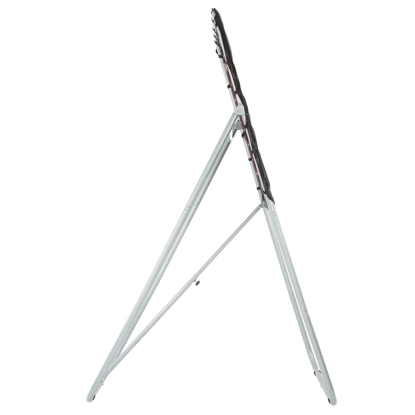 Folding Lacrosse Rebounder för bakgård, 3x4 Ft Volleyboll Bounce Back Net, Pitchback Throwback Baseball Softball Returträningsskärm, Justerbar vinkel Skjutövning Träningsvägg, Svart