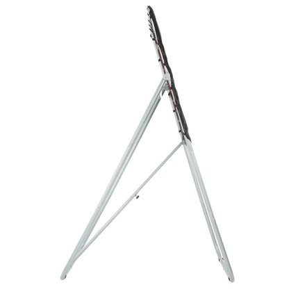 Folding Lacrosse Rebounder för bakgård, 3x4 Ft Volleyboll Bounce Back Net, Pitchback Throwback Baseball Softball Returträningsskärm, Justerbar vinkel Skjutövning Träningsvägg, Svart