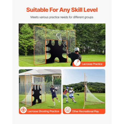 3,6x2,7 m 3-in-1 Lacrosse Tornetz mit Stopp- und Rücklaufnetz | EU
