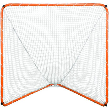 Lacrosse-Tor, 6' x 6' Lacrosse-Netz, Stahlrahmen-Lacrosse-Trainingsgerät für den Garten, tragbares Lacrosse-Tor mit Tragetasche, schneller und einfacher Aufbau, perfekt für das Jugendtraining, Orange | EU