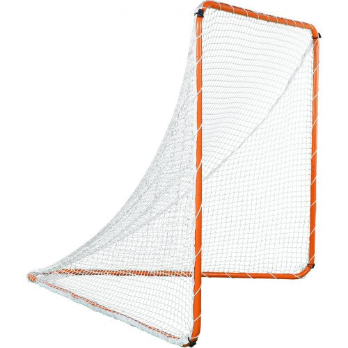 Lacrosse-Tor, 6' x 6' Lacrosse-Netz, Stahlrahmen-Lacrosse-Trainingsgerät für den Garten, tragbares Lacrosse-Tor mit Tragetasche, schneller und einfacher Aufbau, perfekt für das Jugendtraining, Orange | EU