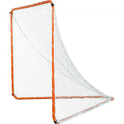 Lacrosse-Tor, 6' x 6' Lacrosse-Netz, Stahlrahmen-Lacrosse-Trainingsgerät für den Garten, tragbares Lacrosse-Tor mit Tragetasche, schneller und einfacher Aufbau, perfekt für das Jugendtraining, Orange | EU